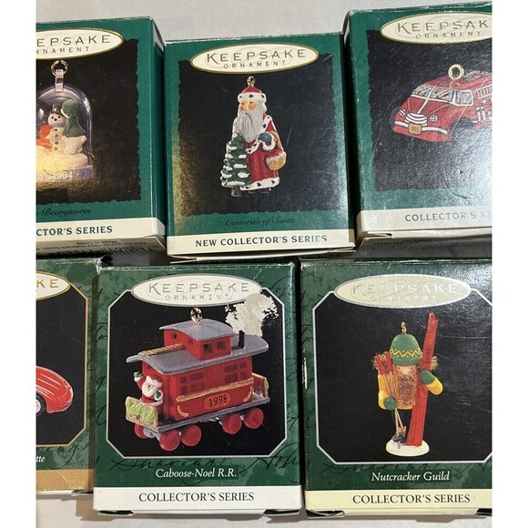 Lot of 9 Vintage Hallmark Keepsake Collectors Series Christmas Ornaments - Picture 3 of 6